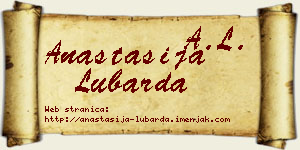 Anastasija Lubarda vizit kartica